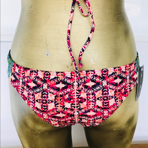 NWT 80s Inspired TROPICAL Status Print BIKINI L - Picture 3 of 16